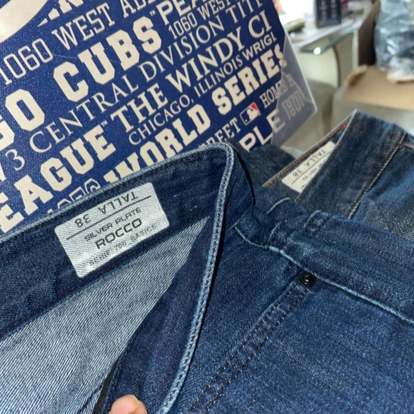 Lot of 4 mens jeans 38Tall /2 Rocco Silver Plate / 2 week end - Picture 4 of 5